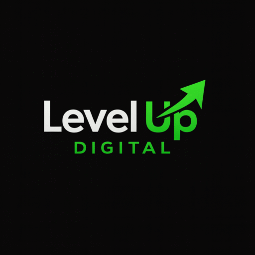 Logo moderne de Level Up Digital, agence spécialisée en marketing digital et solutions web.
